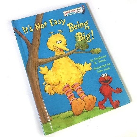 Vintage Sesame Street Book: IT'S NOT EASY BEING BIG! Stephanie St. Pierre 1st Ed - Picture 1 of 8